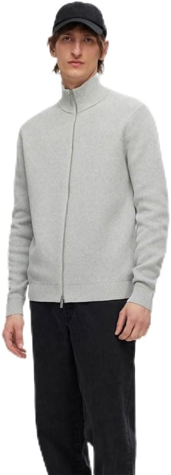 SELECTED HOMME Slhdane Ls Knit Structure Full Zip Cardigan