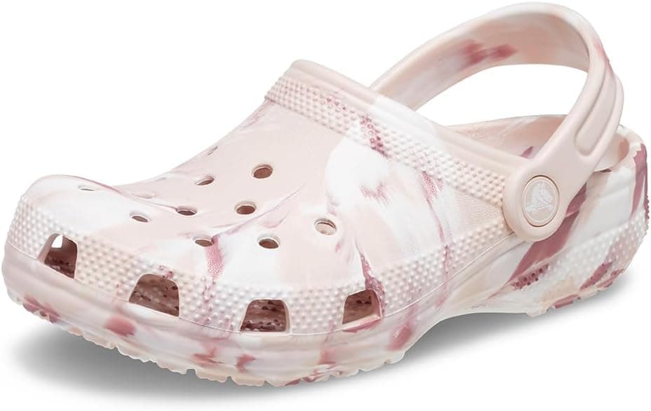 Crocs Sabots Classiques marbrés Unisexes pour Enfant K QzmClog, Quartz/Multi, 4.5-5 Years, 17.4 cms (C11)