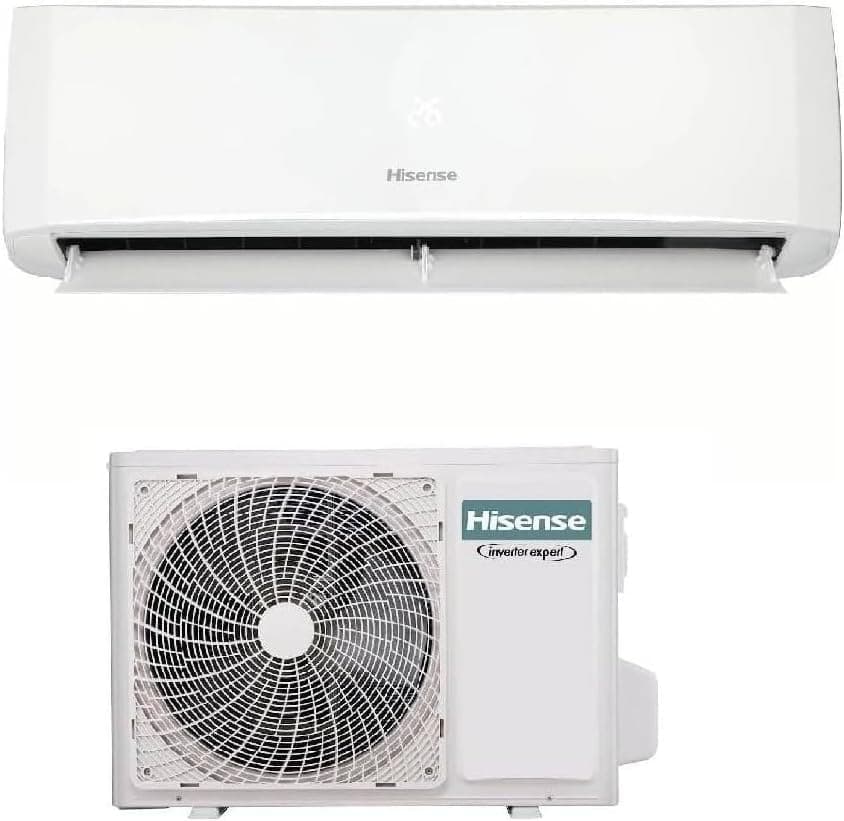 Climatiseur Hisense Halo+ 9 000 BTU R32 CBYR094RG ATyr094RW, 19 dB(A), évaporateur antibactérien, filtre à charbon, anti-moisissure, autonettoyant (intérieur), écran LED, Wi-Fi, A++A+ (9 000 BTU)