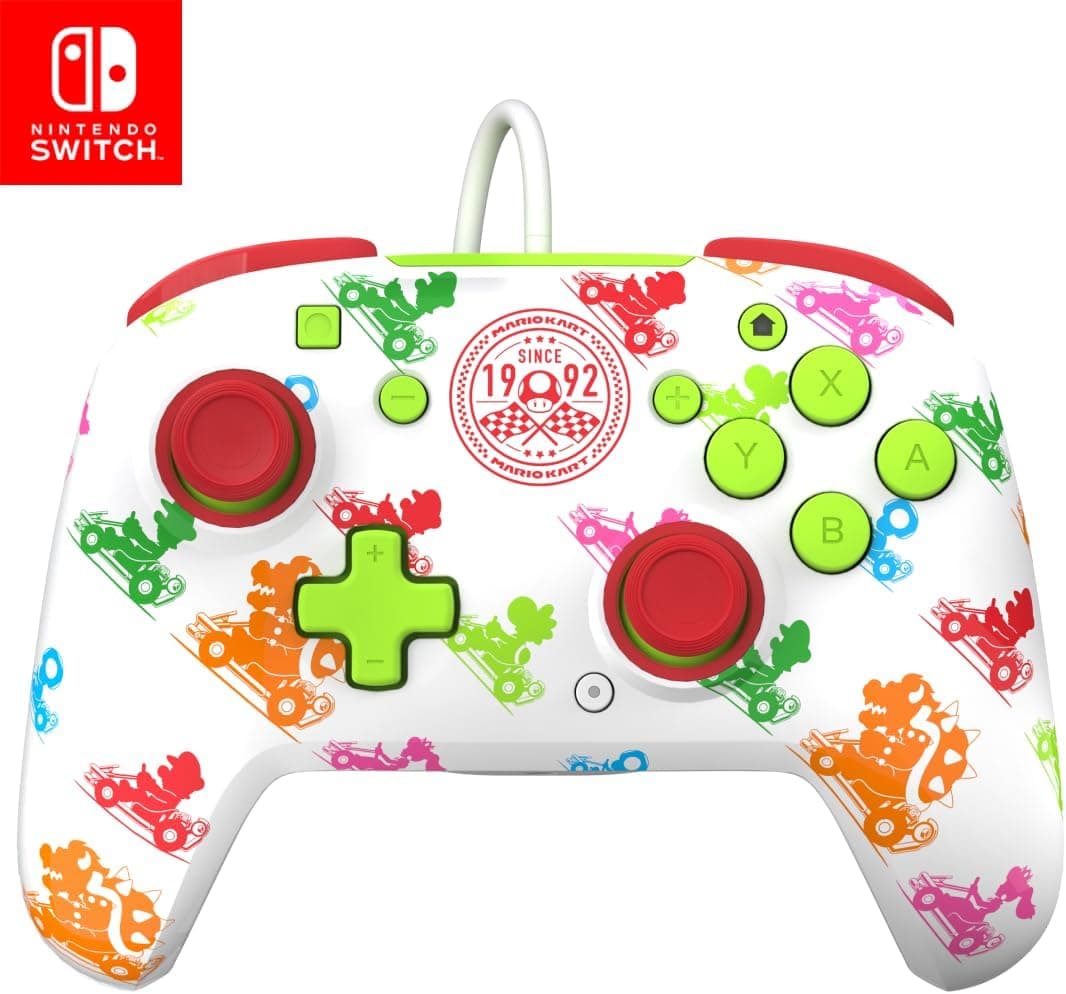 PDP Manette Filaire Mario Kart 1992 pour Nintendo Switch