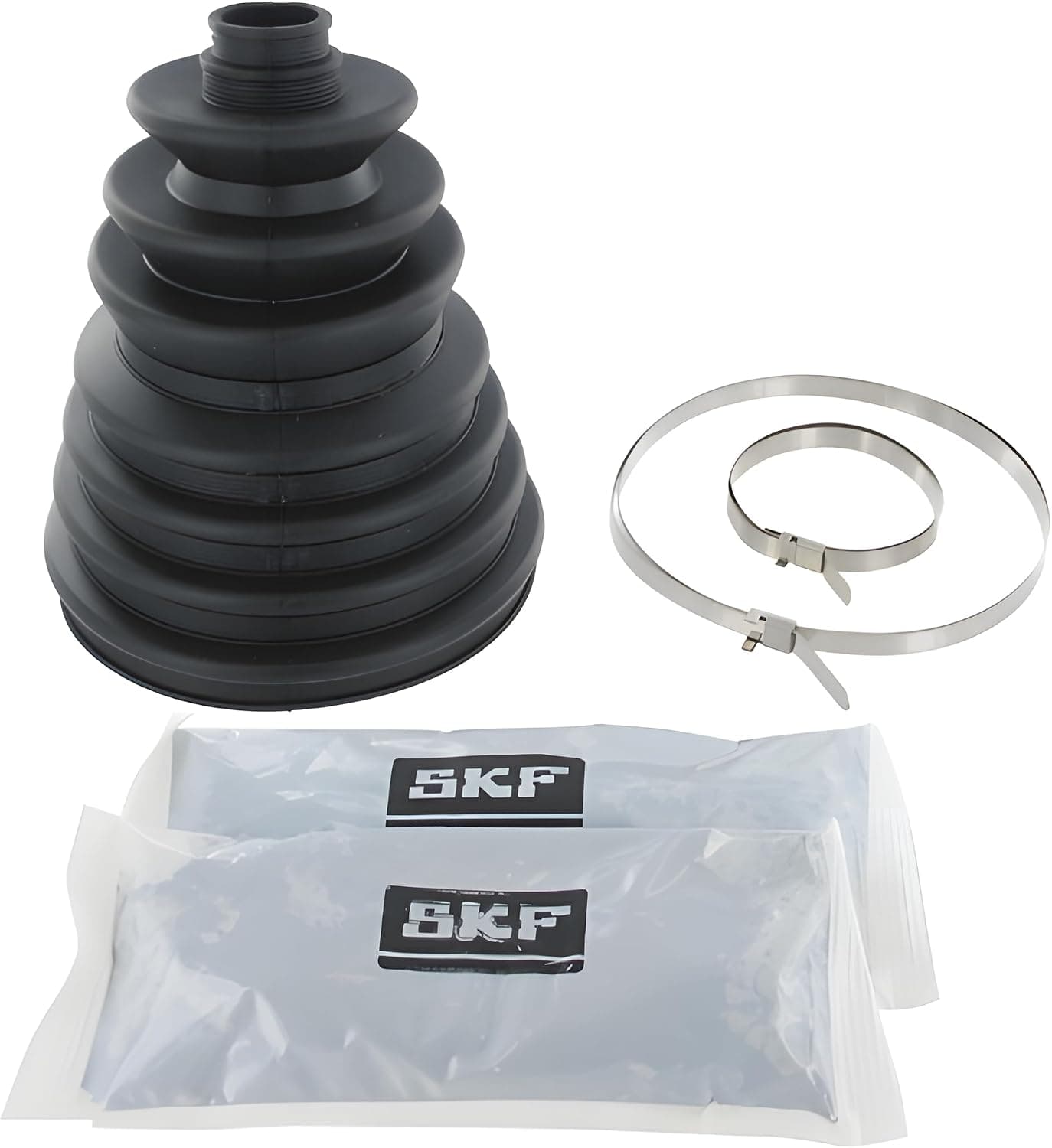 SKF Jeu de soufflets (arbre d'entraînement) VKJP01003 Compatible avec: AUDI Q3, Q5, Q7, Q7, BEDFORD BLITZ, BMW X1, X1, X3, X3, X4, X5, X5, X5, X6, CHEVROLET BLAZER S10, CAPTIVA, S10 Pick-up, TAHOE