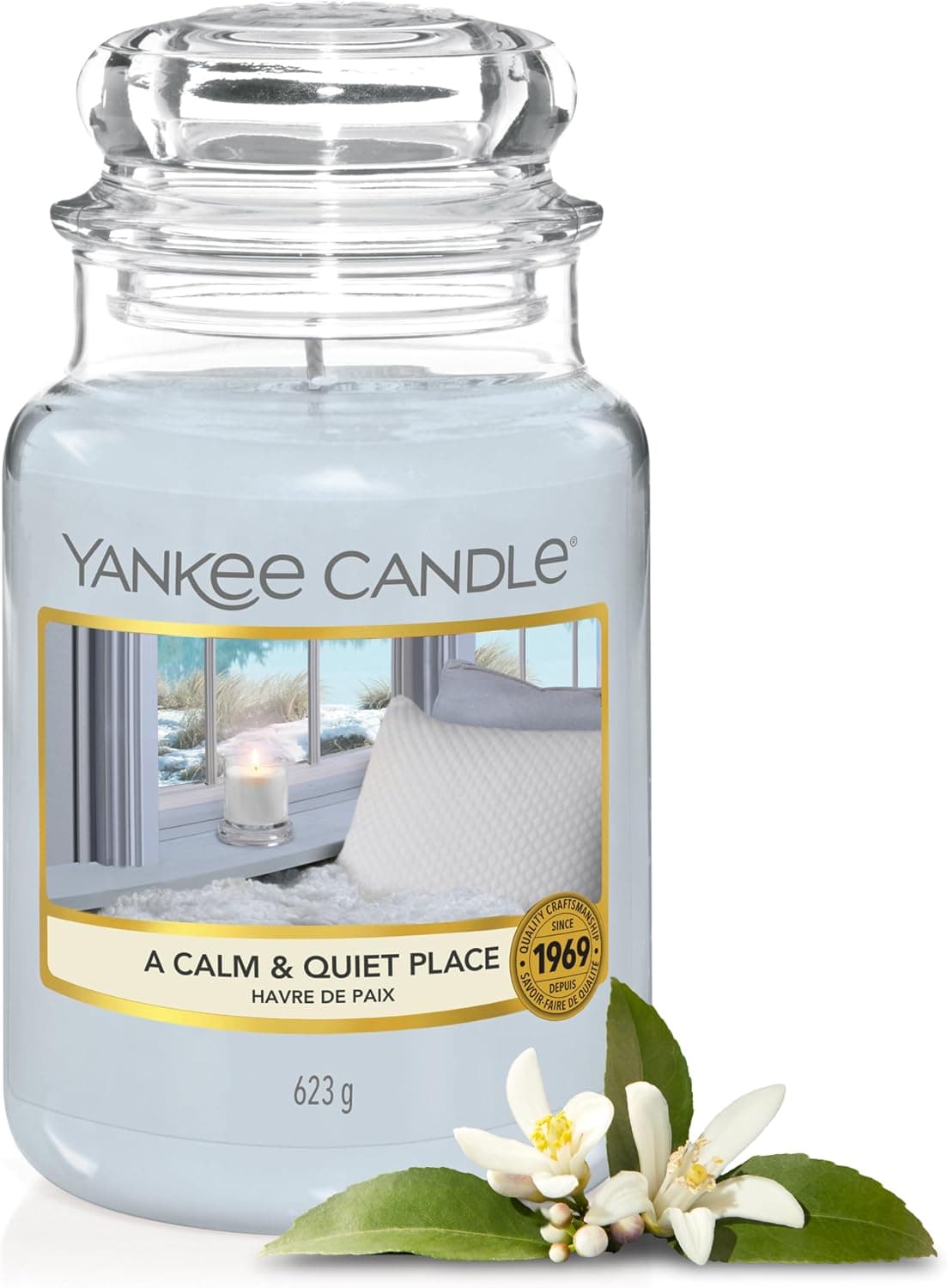 Yankee Candle bougie parfumée Havre de paix | Format jarre | Bougie longue durée jusqu’à 150 heures de combustion | Cadeaux pour femmes