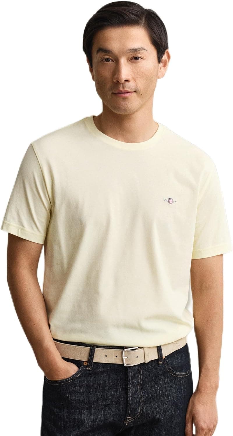 GANT Homme T-Shirt Régulier À Bouclier, Evening Blue