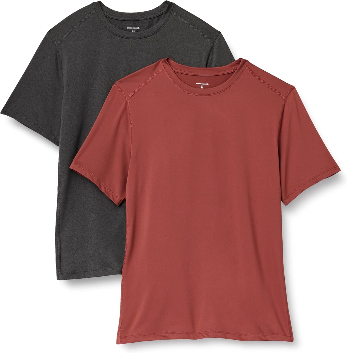 Amazon Essentials T-shirt Léger à Manches Courtes, Tissu Technique et Extensible qui Évacue l’Humidité et Sèche Rapidement Homme, Packs Multiples