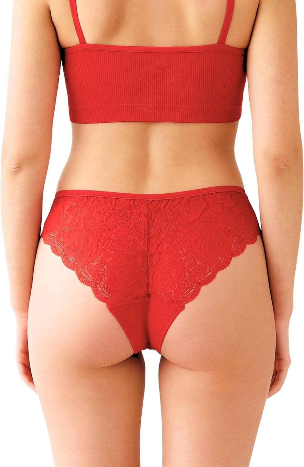 Culotte menstruelle avec dentelle – Vêtement menstruel et anti-fuite pour femme avec puissance d'absorption légère à moyenne – Réutilisable et durable