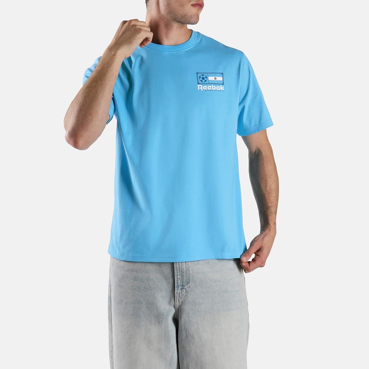 Reebok Argentina Football T-Shirt T-Shirt Mixte