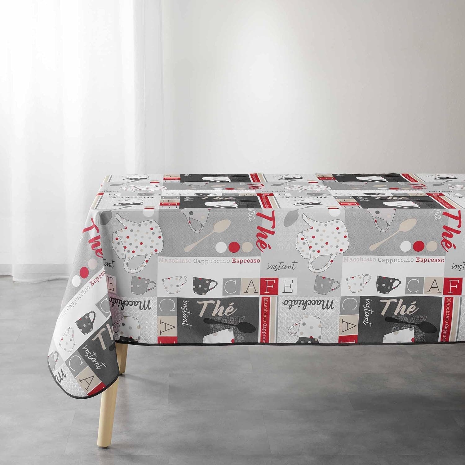 Douceur d'Intérieur Nappe Rectangle (150 x 240 cm) Déjeuner, Polyester Imprimé