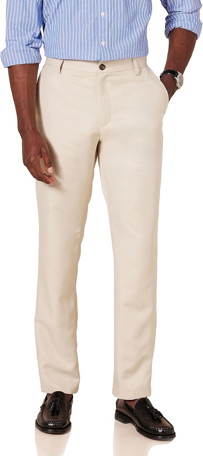Amazon Essentials Homme Pantalon de Costume Coupe Slim sans Pinces