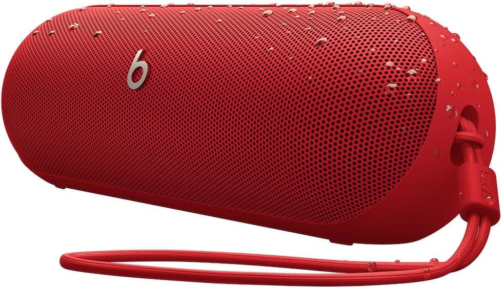 Beats Pill – Enceinte sans Fil Bluetooth et Recharge Mobile Via USB-C – Jusqu'à 24 Heures d'autonomie, résistance à l'eau (IP67), compatibilité Apple et Android, Microphone intégré – Rouge Flamboyant