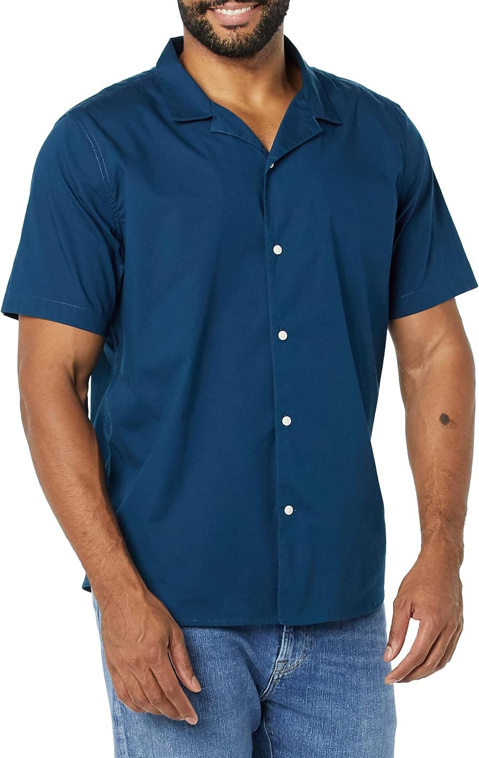 Amazon Essentials Homme Chemisette Décontractée en Coton, Coupe Ajustée
