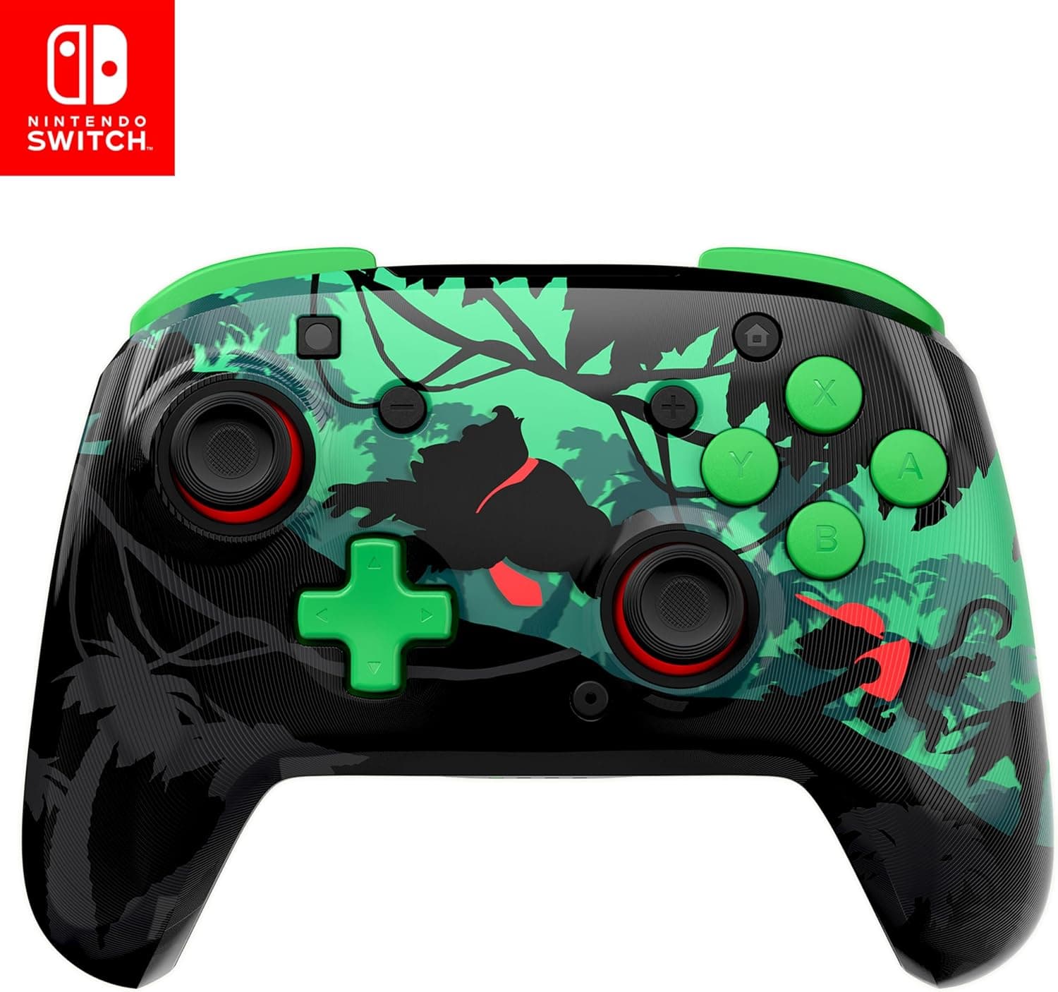 Turtle Beach Rematch Donkey Kong Manette sans fil sous licence officielle de Nintendo w/lenticulaire. Bouton C indisponible pour Switch 2 et Switch