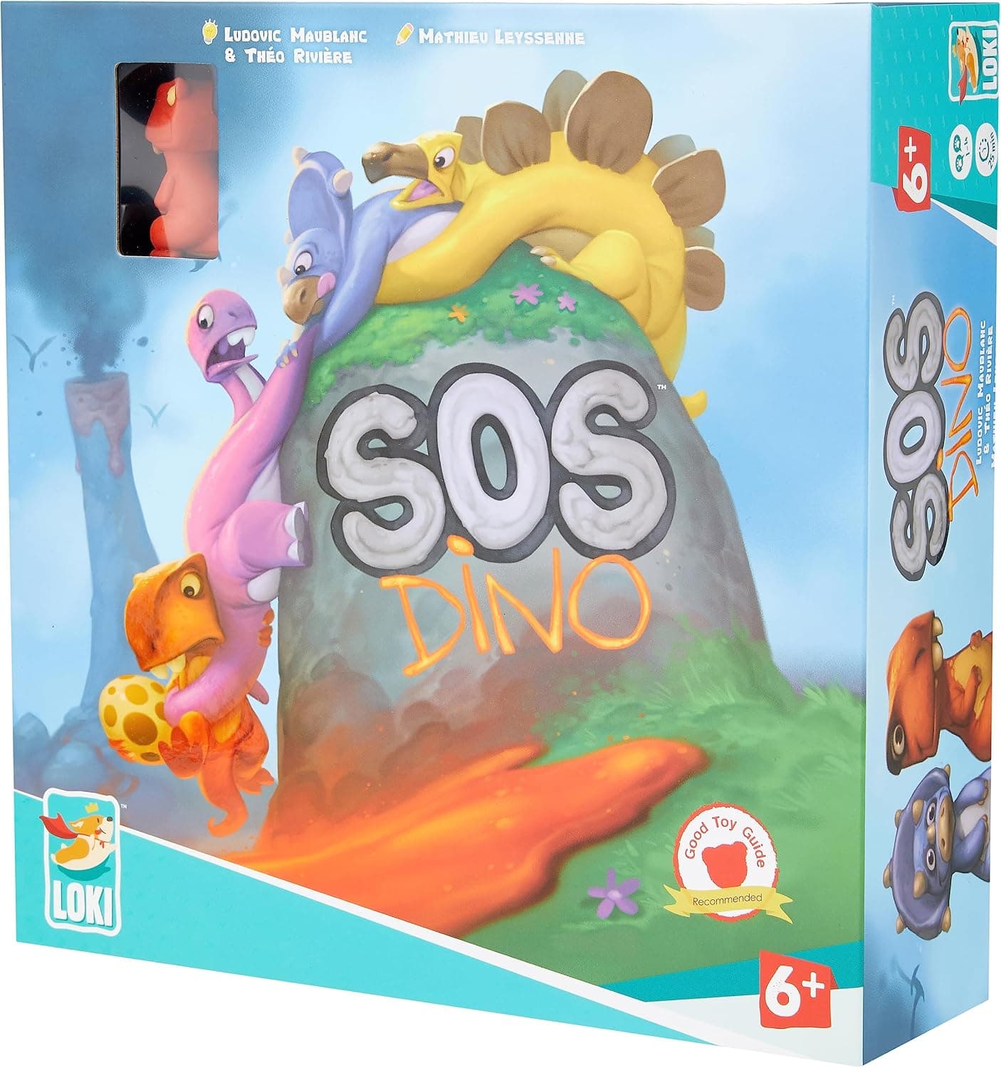 Loki Lello SOS Dino Jeu de société à partir de 7 Ans 1 à 4 Joueurs 25 Minutes de Temps de Jeu