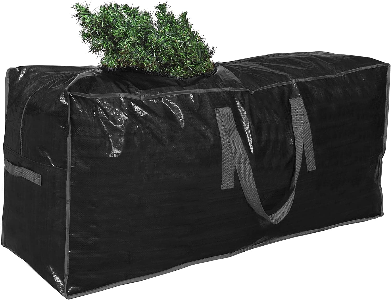 ProPik Sac de rangement pour arbre artificiel | Convient pour arbre démonté jusqu'à 2,1 m de haut | 114,3 x 38,1 x 50,8 cm | Boîte de rangement parfaite avec fermeture éclair élégante et poignées