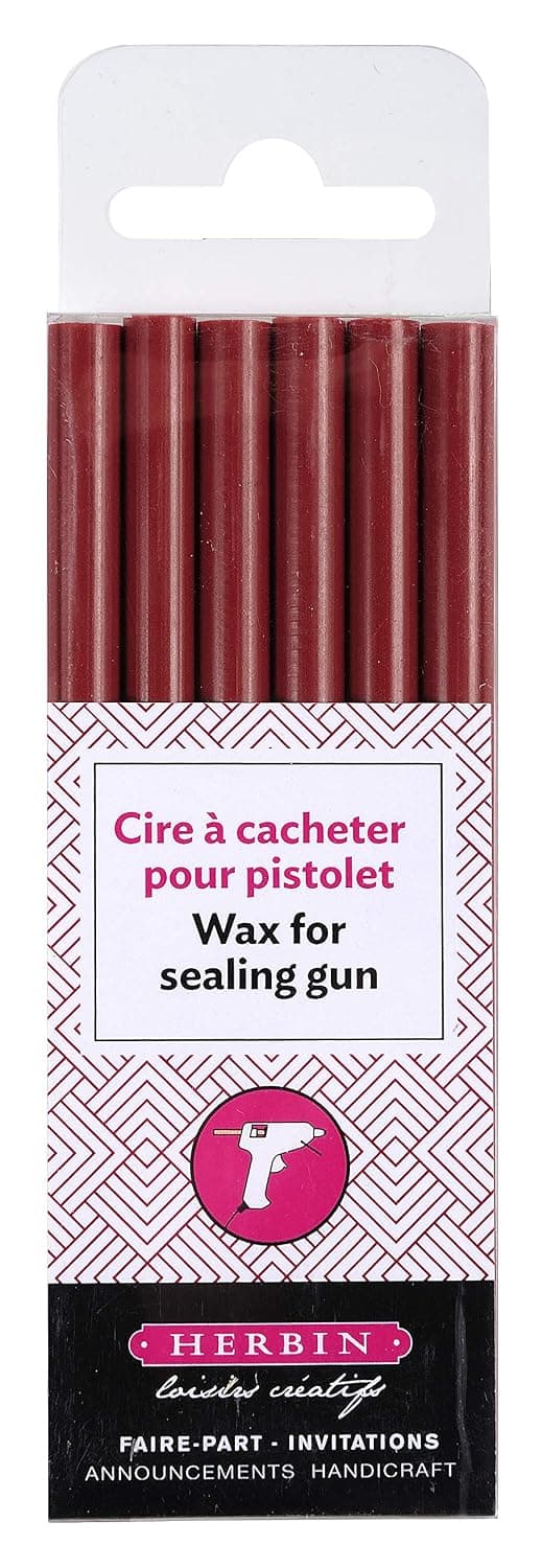 Georges Lalo Crayons de cire pour pistolet 6 Bâtons Cerise
