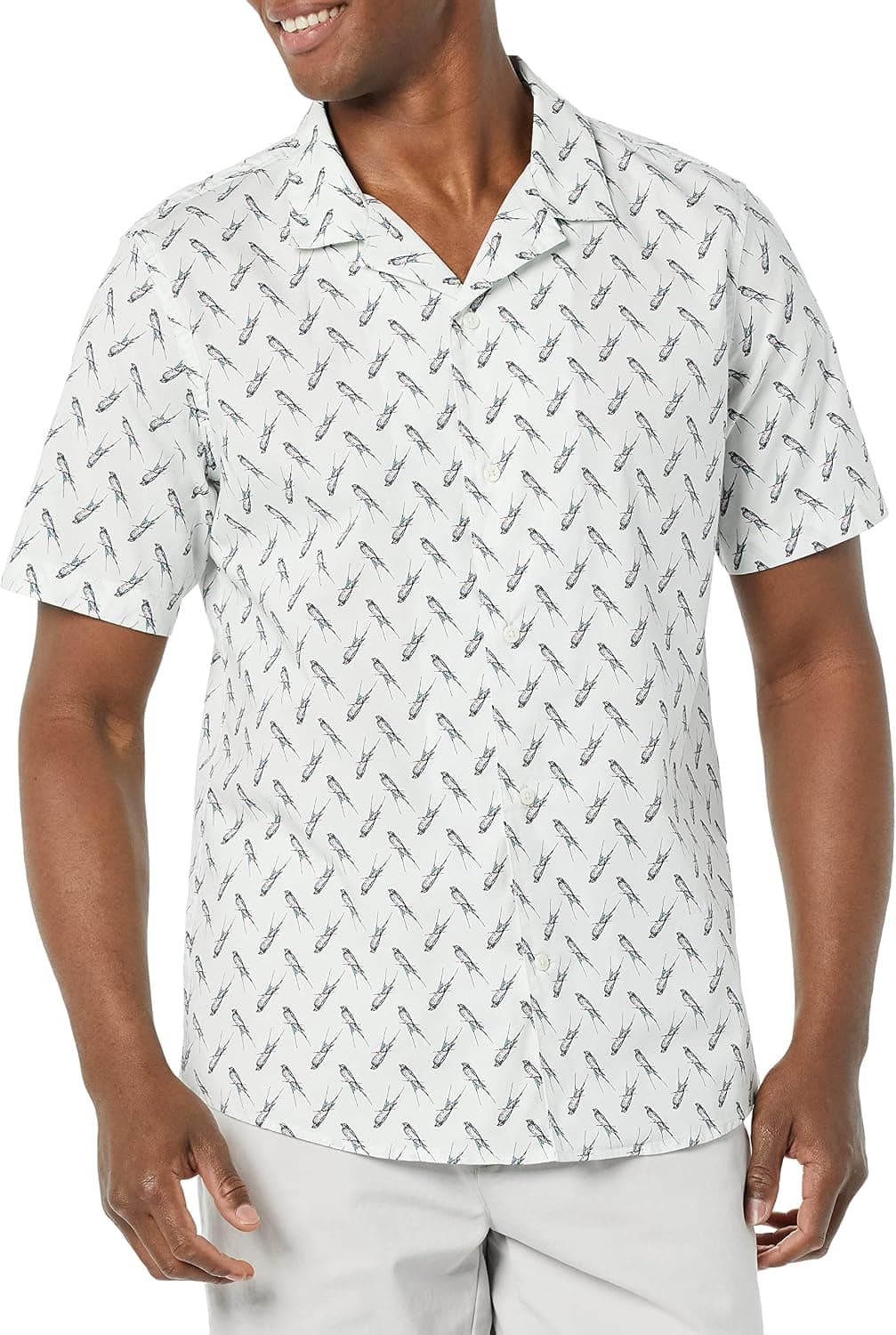 Amazon Essentials Homme Chemisette Décontractée Boutonnée en Coton