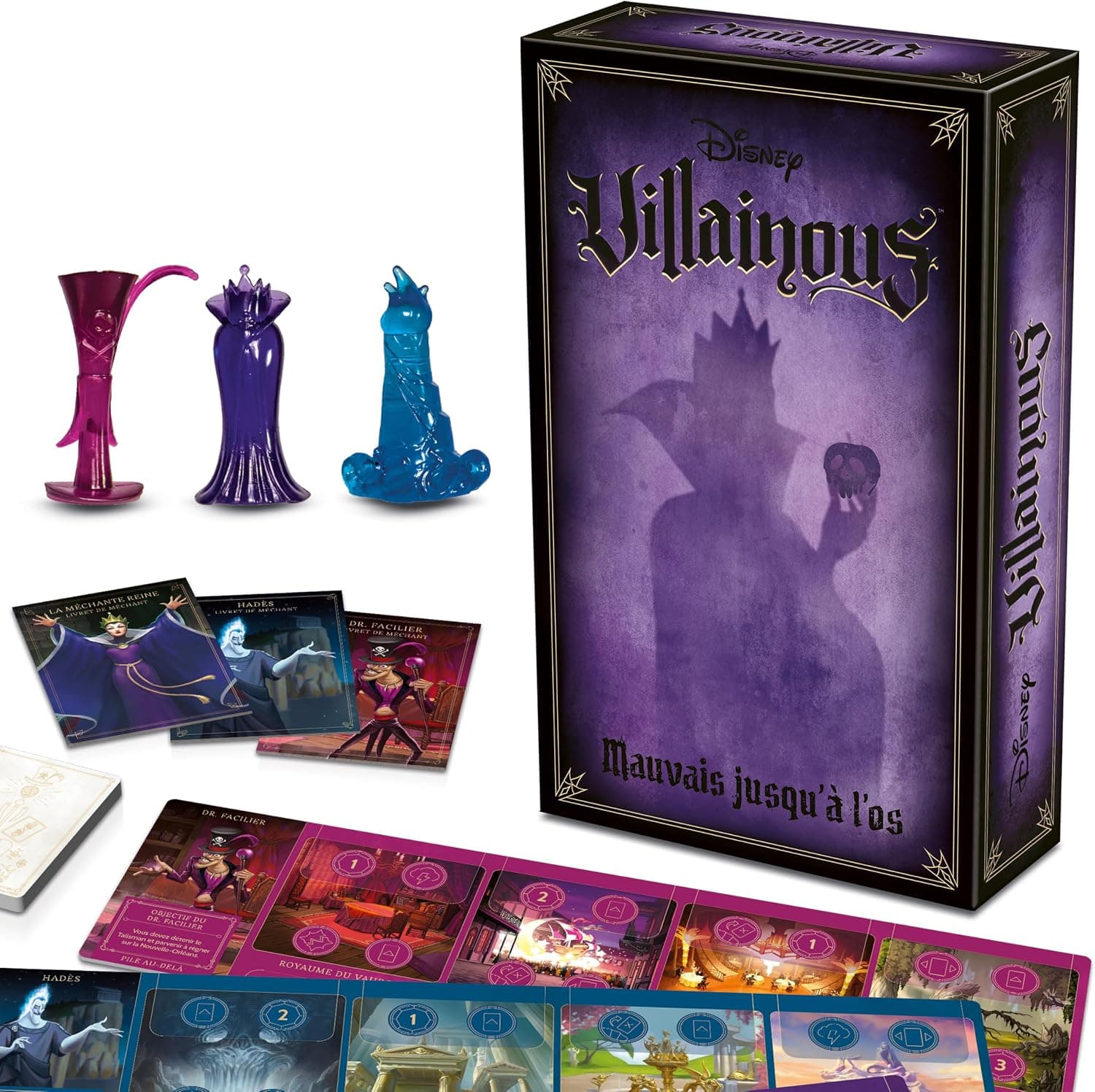 Ravensburger - Disney Villainous Extension 1 - Mauvais jusqu'à l'os - Jeu de stratégie - 2 à 3 Joueurs dès 10 Ans - 26297 - Version française, Jouable avec ou sans Le Jeu de Base.